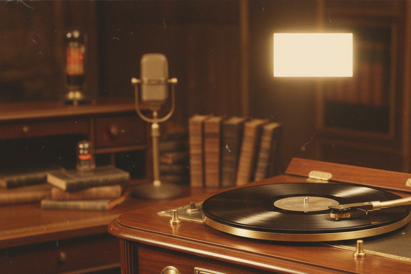 Vintage record player